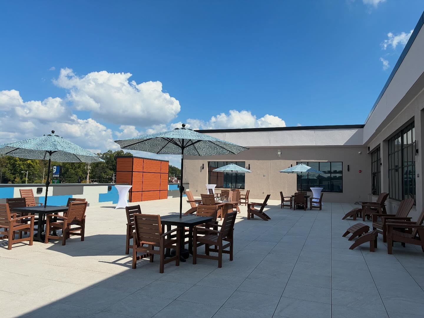 The Helm's Hall's Outdoor Terrace